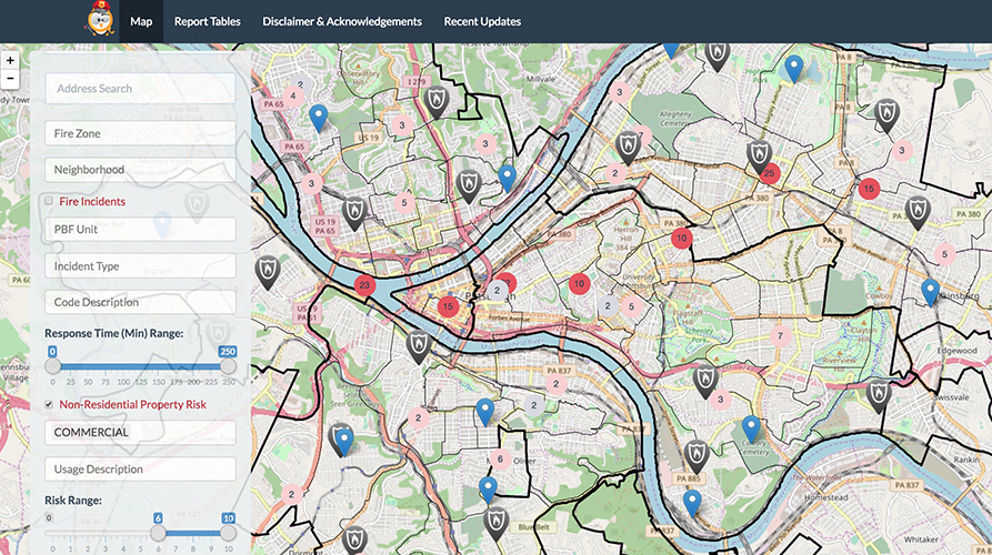 Pittsburgh Fire Risk Map by SUDS